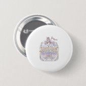 Einhorn Wanderlust Einhorn Geschenkidee Vektor Des Button (Vorne & Hinten)