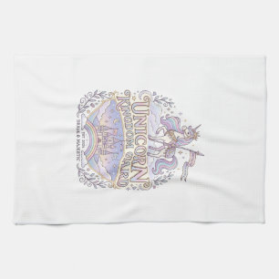 Einhorn Wanderlust Einhorn Geschenkidee Vektor Des Geschirrtuch