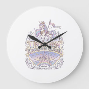 Einhorn Wanderlust Einhorn Geschenkidee Vektor Des Große Wanduhr