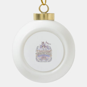 Einhorn Wanderlust Einhorn Geschenkidee Vektor Des Keramik Kugel-Ornament