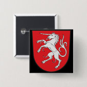 Einhorn-Wappen - Schwabisch Gmund Deutschland Button (Vorne & Hinten)