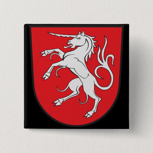 Einhorn-Wappen - Schwabisch Gmund Deutschland Button (Vorderseite)