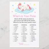 Einhorn Was ist in Ihrem Geldbörsenspiel? (Vorderseite)