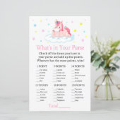 Einhorn Was ist in Ihrem Geldbörsenspiel? (Stehend Vorderseite)