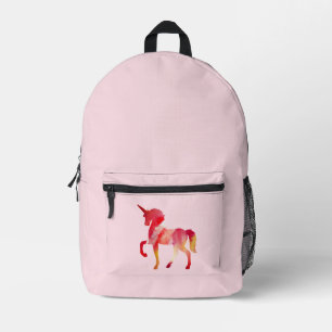 Einhorn-Wasserfarben-Kunst-Lampenschirm Bedruckter Rucksack