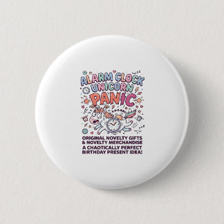 Einhorn Wecker Einhorn Panik Fett Schrift  Button