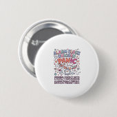 Einhorn Wecker Einhorn Panik Fett Schrift Button (Vorne & Hinten)