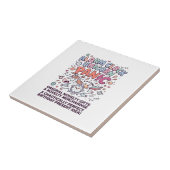 Einhorn Wecker Einhorn Panik Fett Typography  Fliese (Seite)
