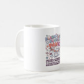 Einhorn Wecker Einhorn Panik Fett Typography  Kaffeetasse (Vorderseite Links)