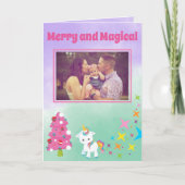 Einhorn Weihnachten Ihr Foto (Vorderseite)