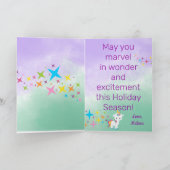 Einhorn Weihnachten Ihr Foto (Innenseite)