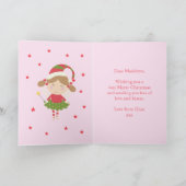 Einhorn Weihnachten Niedlich Personalisiert Rosa (Innenseite)