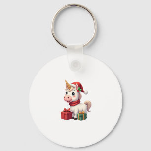 Einhorn-Weihnachtsdekoration Santa Einhorn Weihnac Schlüsselanhänger
