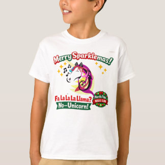 Einhorn-Weihnachtsdesign T-Shirt