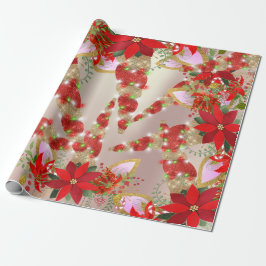 Einhorn Weihnachtsfeiertage Grüne Einhorn Roter Pa Geschenkpapier