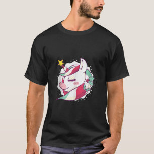 Einhorn Weihnachtsmänner Frauen Mädchen Weihnachte T-Shirt