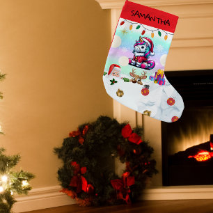 Einhorn-Weihnachtsstrumpf Kleiner Weihnachtsstrumpf