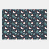 Einhorn Weihnachtswrapping Paper Geschenkpapier Set (Vorderseite 2)