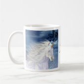 Einhorn-Weiß-Schönheit Kaffeetasse (Links)