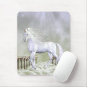 Einhorn-Weiß-Schönheit Mousepad (Mit Mouse)