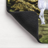 Einhorn-Weiß-Schönheit Mousepad (Ecke)