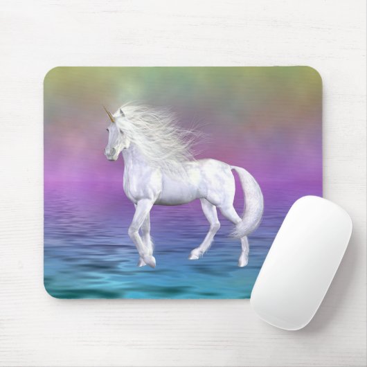 Einhorn-Weiß-Schönheit Mousepad (Mit Mouse)