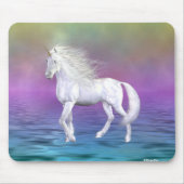 Einhorn-Weiß-Schönheit Mousepad (Vorne)