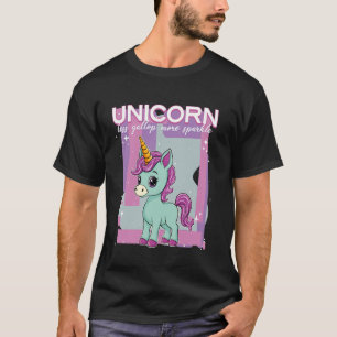 Einhorn Weniger Galopp Mehr Glanz Einhorn T-Shirt