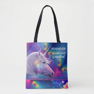 Einhorn-Wichtige-Ermahnung-für-die-psychische-Gesu Tasche