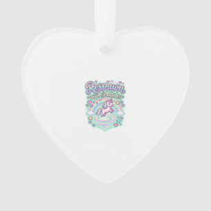 Einhorn-Wiederbelebung mit Funkeln Premium-Vektor- Ornament