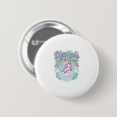 Einhorn-Wiederbelebung mit Glitzer Premium-Vektor- Button (Vorne & Hinten)