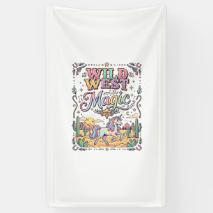 Einhorn Wild West Magie Original Banner