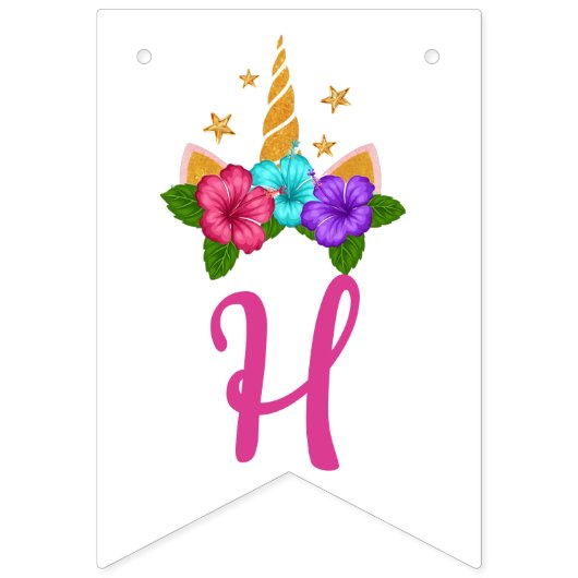 Einhorn Wimpelkette (Zweite Fahne)