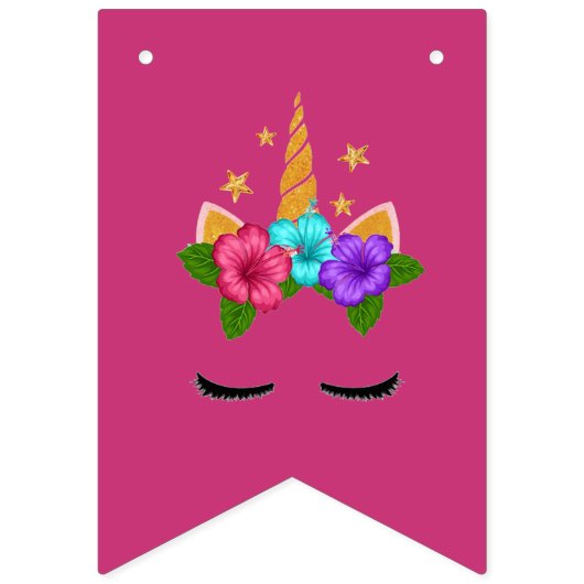 Einhorn Wimpelkette (Erste Fahne)