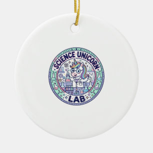 Einhorn Wissenschaft Einhorn Labor POD Fertige App Keramik Ornament