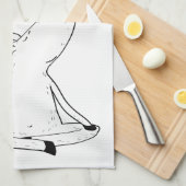 Einhorn-Yoga-lustiger Einhorn-Liebhaber Geschirrtuch (Viertel Falte)