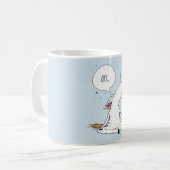 Einhorn-Yoga-lustiger Einhorn-Liebhaber Kaffeetasse (Vorderseite Links)