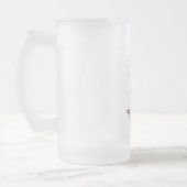Einhorn-Yoga-lustiger Einhorn-Liebhaber Mattglas Bierglas (Links)