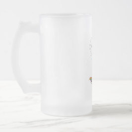 Einhorn-Yoga-lustiger Einhorn-Liebhaber Mattglas Bierglas