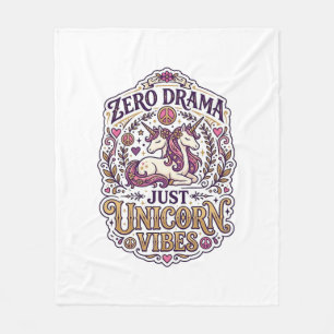 Einhorn Zero Drama Nur Einhorn Stimmung Stylisch W Fleecedecke