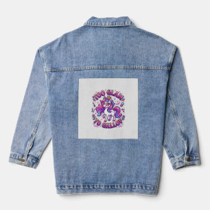 Einhorn Zu Glamourös Zum Galoppieren Kommerzieller Jeansjacke