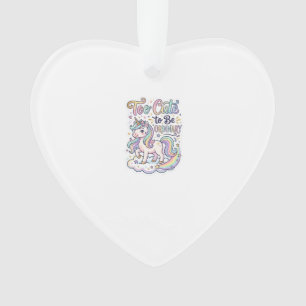Einhorn zu süß, um gewöhnlich zu sein Premium Vekt Ornament