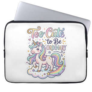 Einhorn zu süß um gewöhnlich zu sein Premium Vekto Laptopschutzhülle