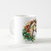 Einhorn zu Weihnachten Kaffeetasse (Vorderseite Links)