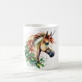 Einhorn zu Weihnachten Kaffeetasse