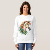 Einhorn zu Weihnachten Sweatshirt (Vorne ganz)