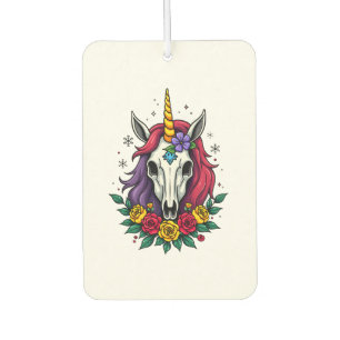 Einhorn Zucker-Schädel Mexikanische Kunst, Weihnac Autolufterfrischer
