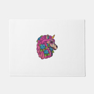 Einhorn Zucker Schädel Mexiko Calavera Dia De Los Fußmatte