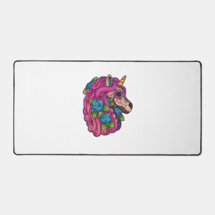 Einhorn Zucker Schädel Mexiko Calavera Dia De Los Schreibtischunterlage