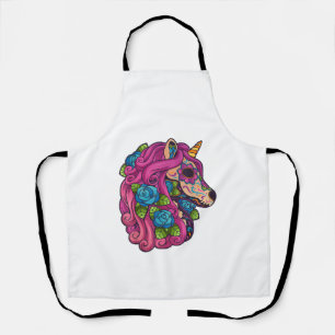 Einhorn Zucker Schädel Mexiko Calavera Dia De Los  Schürze